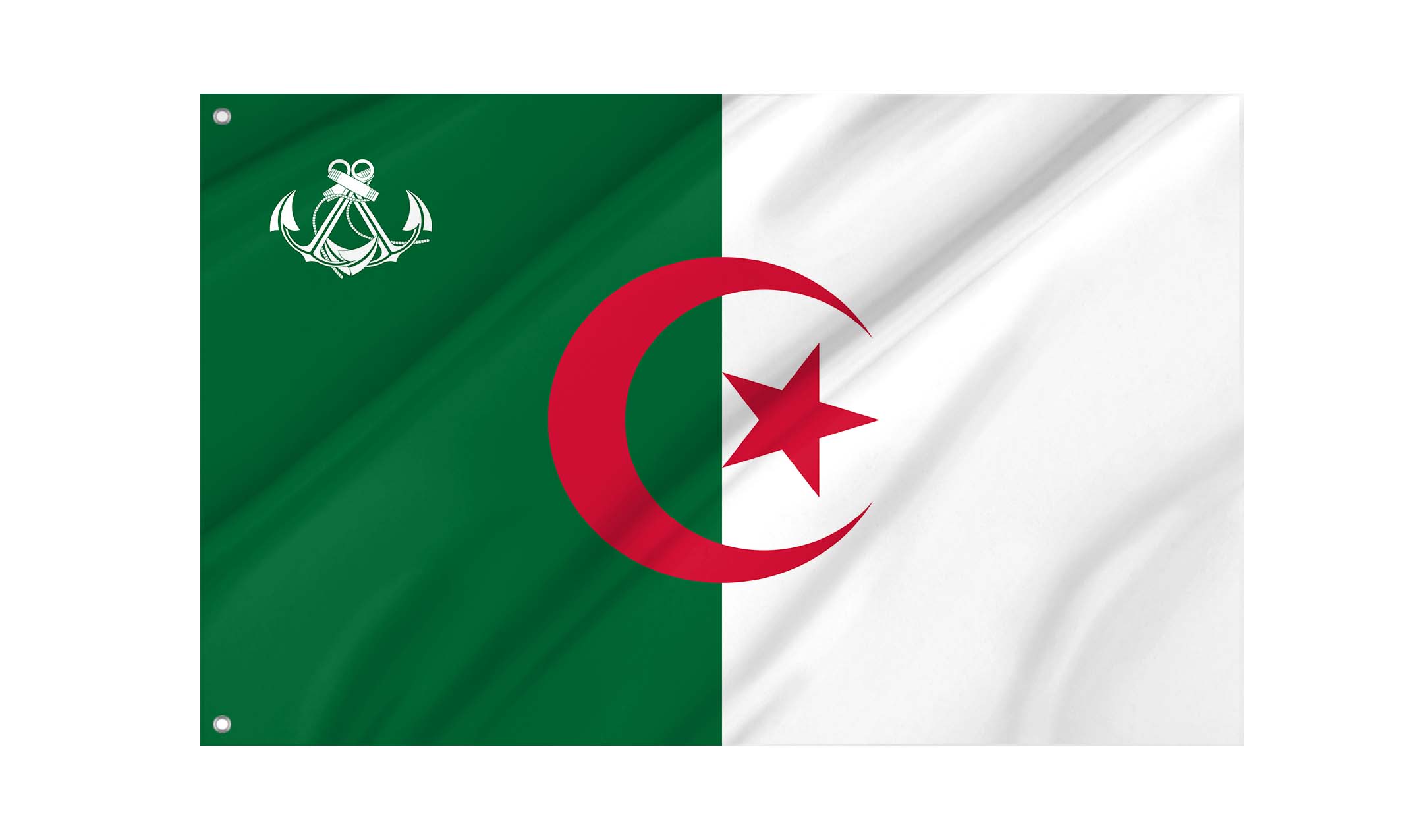 Algeria Naval Ensign Flag for Indoor & Outdoor Use