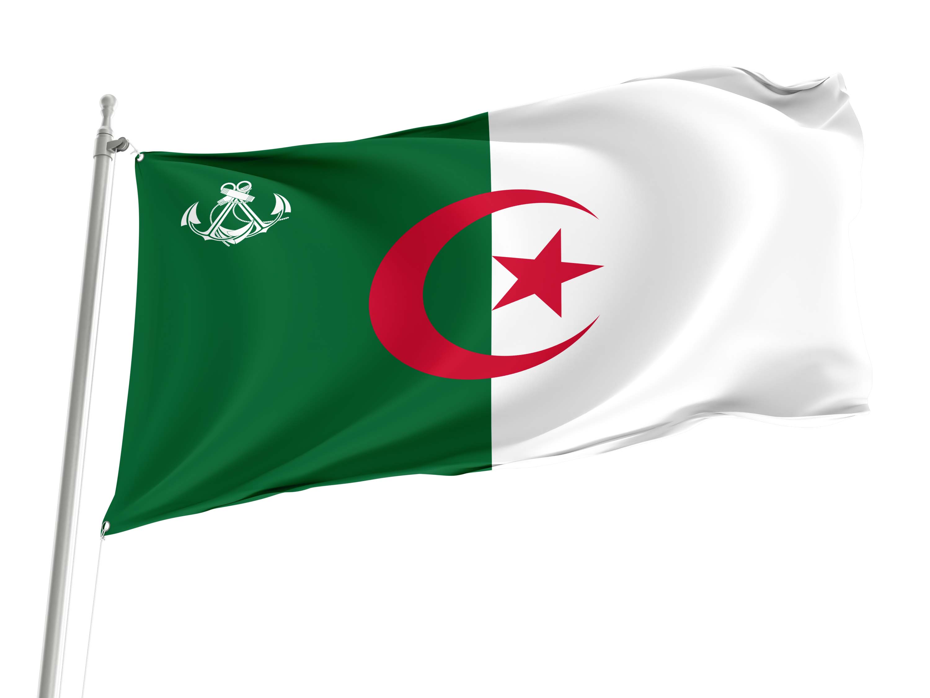 Algeria Naval Ensign Flag for Indoor & Outdoor Use