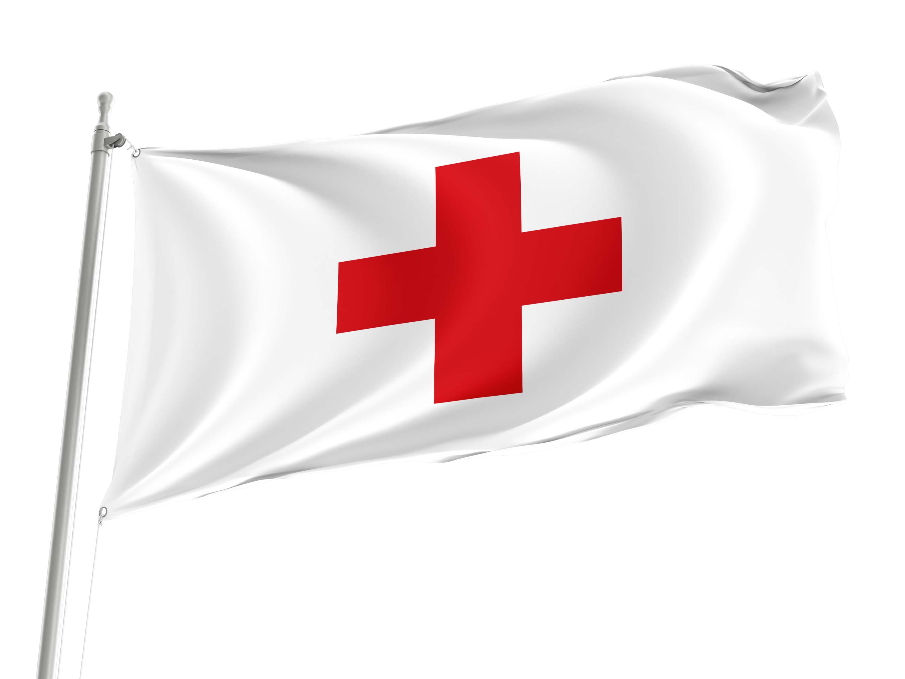 Red Cross Flag for Indoor & Outdoor Use