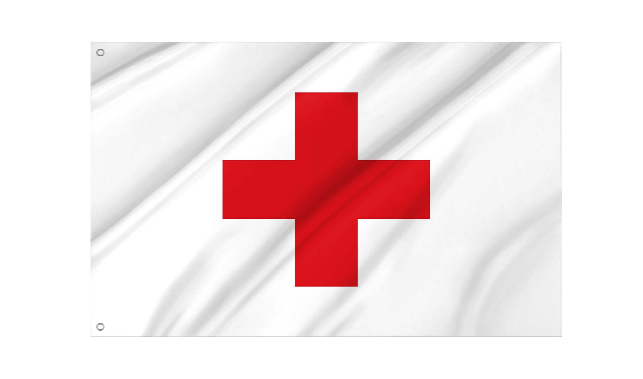 Red Cross Flag for Indoor & Outdoor Use