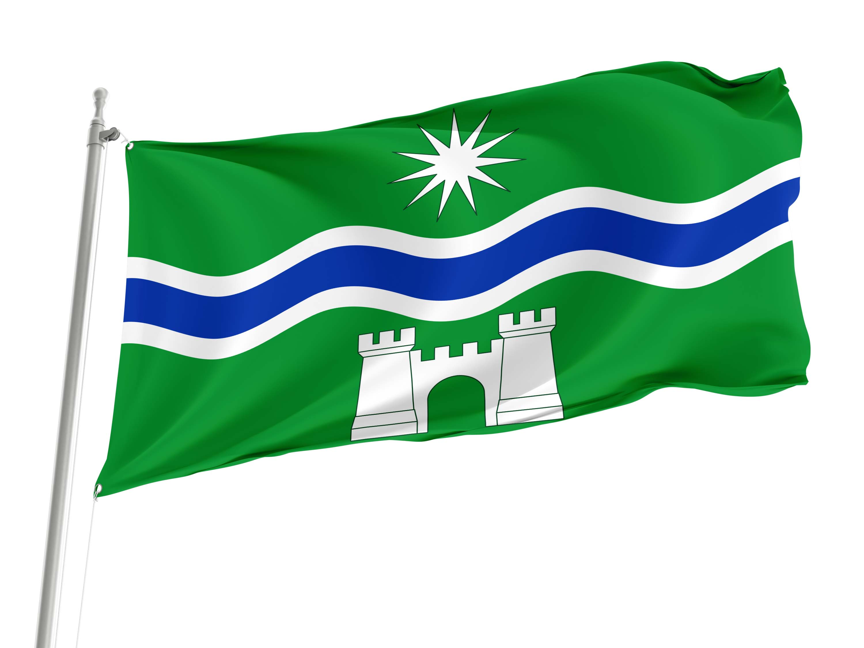 Denny and Dunipace Flag for Indoor & Outdoor Use