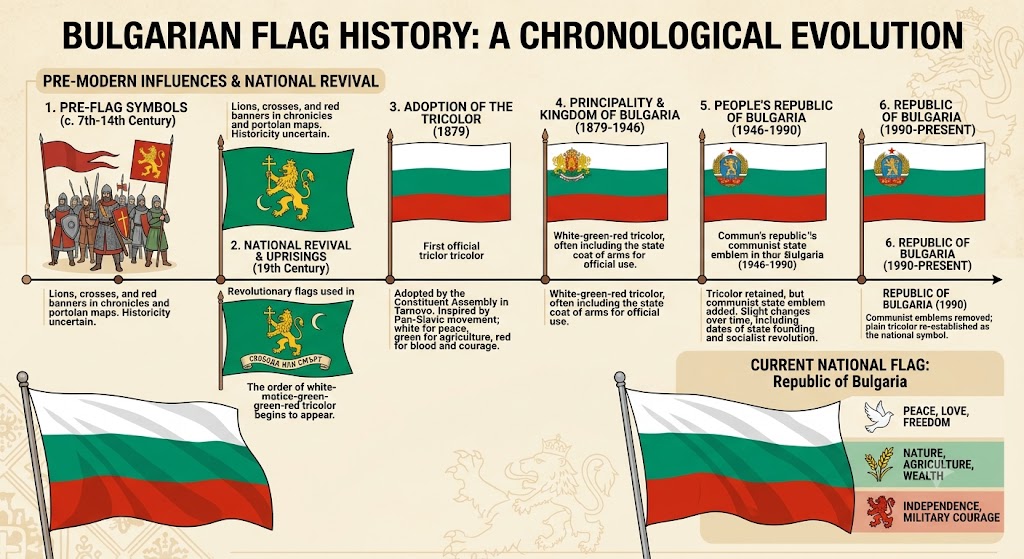 The Bulgarian Flag: A History of Pride, Struggle, and Unity